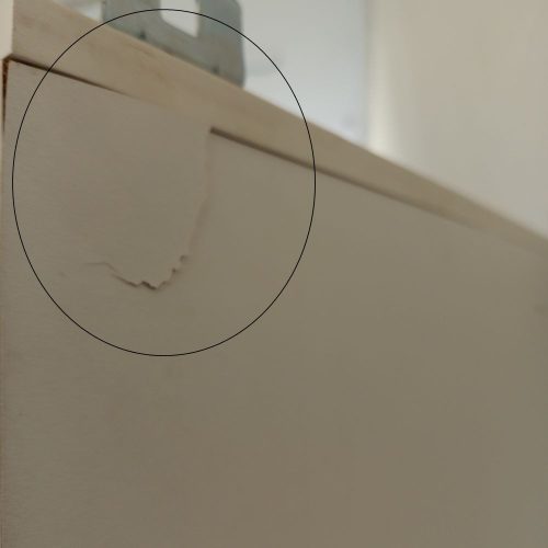 OUTLET - Viva SZQUARE 65 Tükrös fürdőszobai szekrény - BALOS szekrénnyel - 65 x 97 x 15 cm - SZÉPSÉGHIBÁS TERMÉK