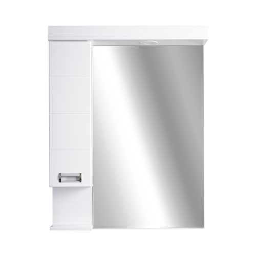 OUTLET - Viva SZQUARE 65 Tükrös fürdőszobai szekrény - BALOS szekrénnyel - 65 x 97 x 15 cm - SZÉPSÉGHIBÁS TERMÉK