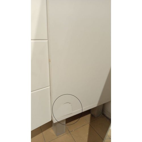 OUTLET - Viva SZQUARE 55 lábon álló fürdőszobabútor Sanovit ZENON 6055 porcelán mosdóval 55 x 44 cm - SZÉPSÉGHIBÁS TERMÉK