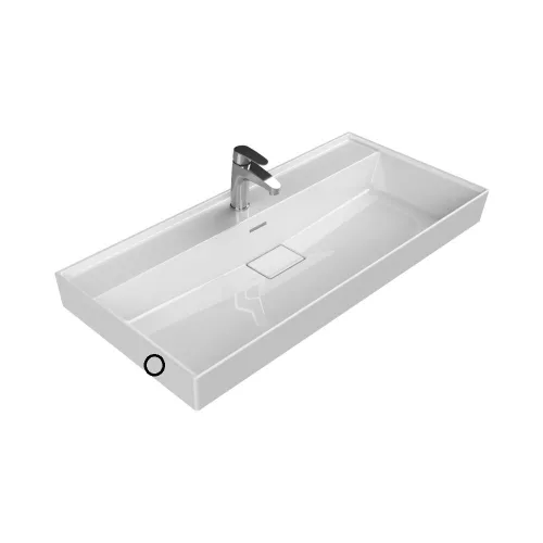 OUTLET - CeraStyle SHARP - porcelán mosdókagyló - 1 csaplyukas - 100 x 48 cm - SZÉPSÉGHIBÁS TERMÉK