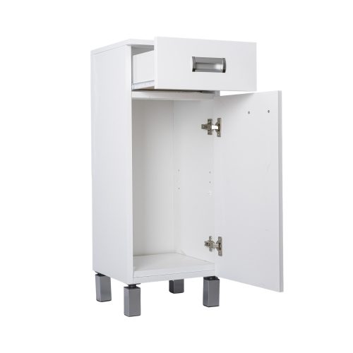 OUTLET - Viva SZQUARE fürdőszobai ÁLLÓSZEKRÉNY 85 alacsony POLCOS - JOBBOS - 35 x 33 x 85 cm - SZÉPSÉGHIBÁS TERMÉK