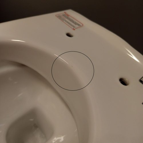 OUTLET - CeraStyle CITY fali WC - perem nélküli - rimless - rejtett szerelésű - mély öblítés - 53 cm - SZÉPSÉGHIBÁS TERMÉK