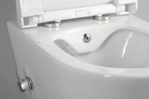OUTLET - Sanovit AVVA fali WC - BEÉPÍTETT bidé funkcióval - rimless - perem nélküli - mély öblítésű - SZÉPSÉGHIBÁS TERMÉK