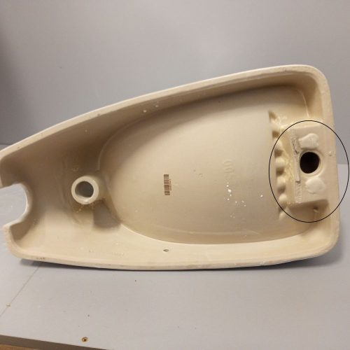 OUTLET - CeraStyle CITY - PISZOÁR - porcelán - HÁTSÓ vízbekötésű - szifonnal - 55 cm x 32 cm - SZÉPSÉGHIBÁS TERMÉK