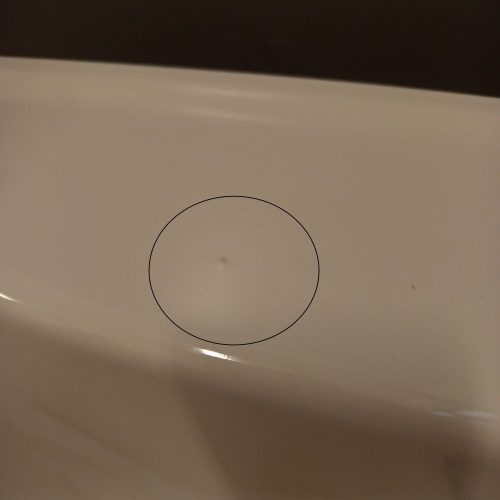 OUTLET - Sanovit ZENON - porcelán mosdókagyló - 86 x 50 cm - SZÉPSÉGHIBÁS TERMÉK