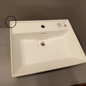  OUTLET - CeraStyle SHARP - porcelán mosdókagyló - 60 x 48 cm - SZÉPSÉGHIBÁS TERMÉK