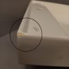 OUTLET - CeraStyle SHARP - porcelán mosdókagyló - 60 x 48 cm - SZÉPSÉGHIBÁS TERMÉK