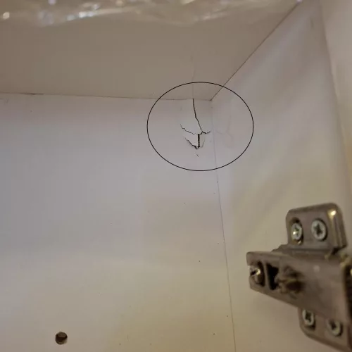 OUTLET - Tükrös fürdőszobai szekrény - 80 x 85 cm - SZÉPSÉGHIBÁS TERMÉK