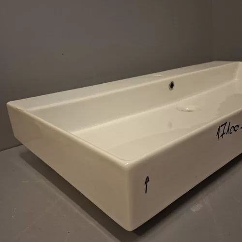 OUTLET - Sanovit STANCE - porcelán mosdókagyló - 100 x 45,5 cm - SZÉPSÉGHIBÁS TERMÉK