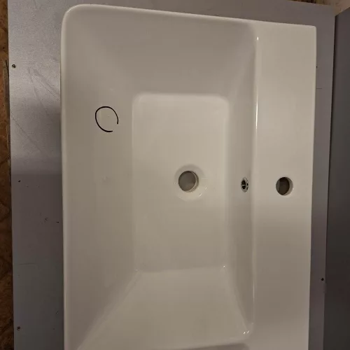 OUTLET- Sanovit LUXURY - porcelán mosdókagyló - dupla - 120 x 46 cm - SZÉPSÉGHIBÁS TERMÉK
