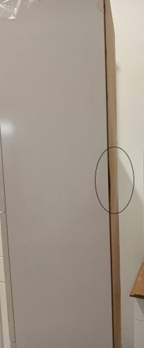 OUTLET - Viva STYLE fürdőszobai ÁLLÓSZEKRÉNY 192 magas szennyestartós - JOBBOS - 35 x 28 x 192 cm -SZÉPSÉGHIBÁS TERMÉK