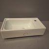 OTLET - Sanovit MINI - PULTRA ültethető - Top Counter - porcelán mosdó - 50 x 25,5 cm - SZÉSÉGHIBÁS TERMÉK