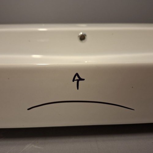 OUTLET - Sanovit STANCE - porcelán mosdókagyló - 100 x 45,5 cm - SZÉÁPSÉGHIBÁS TERMÉK
