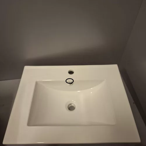 OUTLET - Lava beépíthető mosdó 61 x 46 cm - SZÉPSÉGHIBÁS TERMÉK
