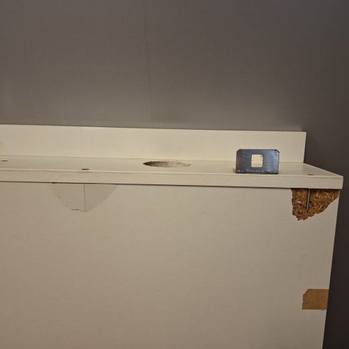 OUTLET - Viva SZQUARE 65 Tükrös fürdőszobai szekrény - JOBBOS szekrénnyel - 65 x 97 x 15 cm - SZÉPSÉGHIBÁS TERMÉK