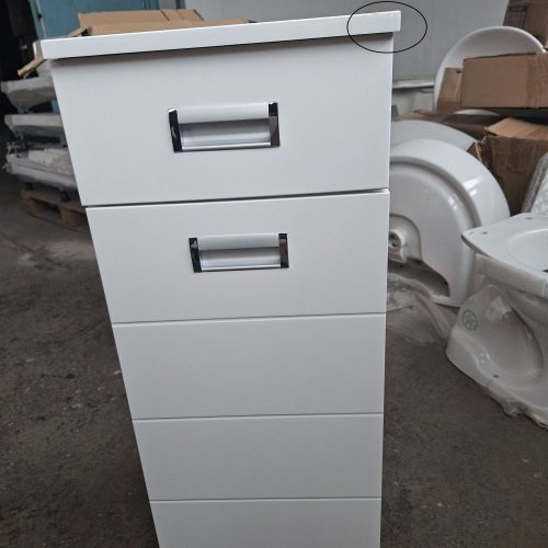 OUTLET - Viva fürdőszobai ÁLLÓSZEKRÉNY 85 alacsony - SZENNYESTARTÓS - 35 x 33 x 85 cm - SZÉPSÉGHIBÁS