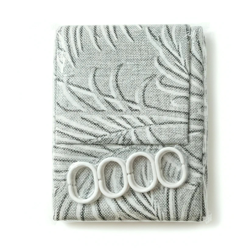 Zuhanyfüggöny - LEAVES - Impregnált textil - 180 x 200 cm