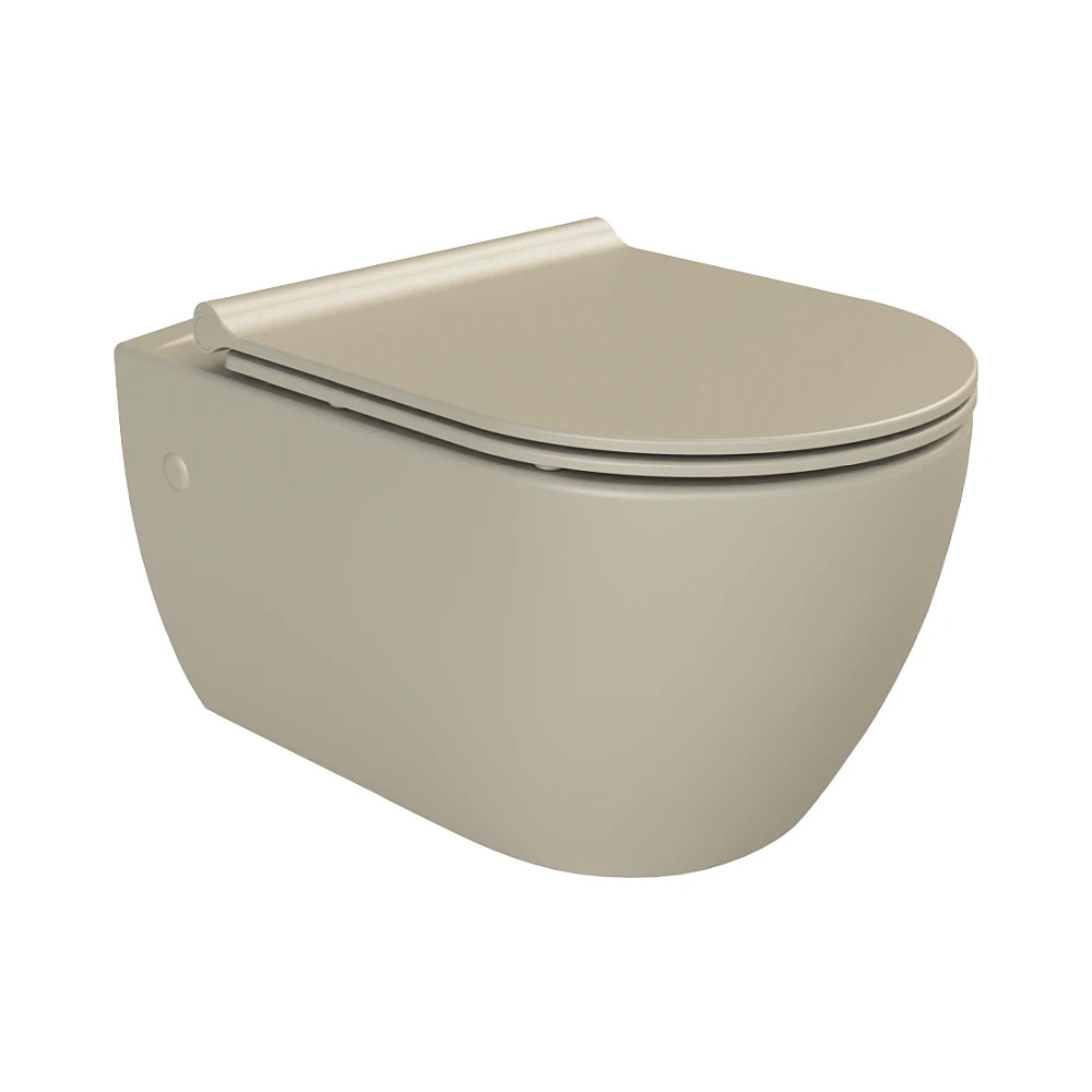 CeraStyle CITY SLIM WC ülőke - MATT BÉZS - duroplast - lecsapódásgátlós - könnyen levehető