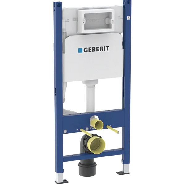 Geberit DuofixBasic fali WC-szerelőelem - 112 cm - Delta 12 cm-es falsík alatti öblítőtartállyal