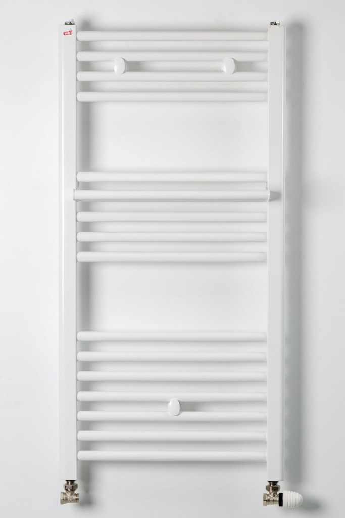 Törölközőszárító radiátor - Viva Platinum Therm - ÍVES - fehér - 600 x 1000 mm