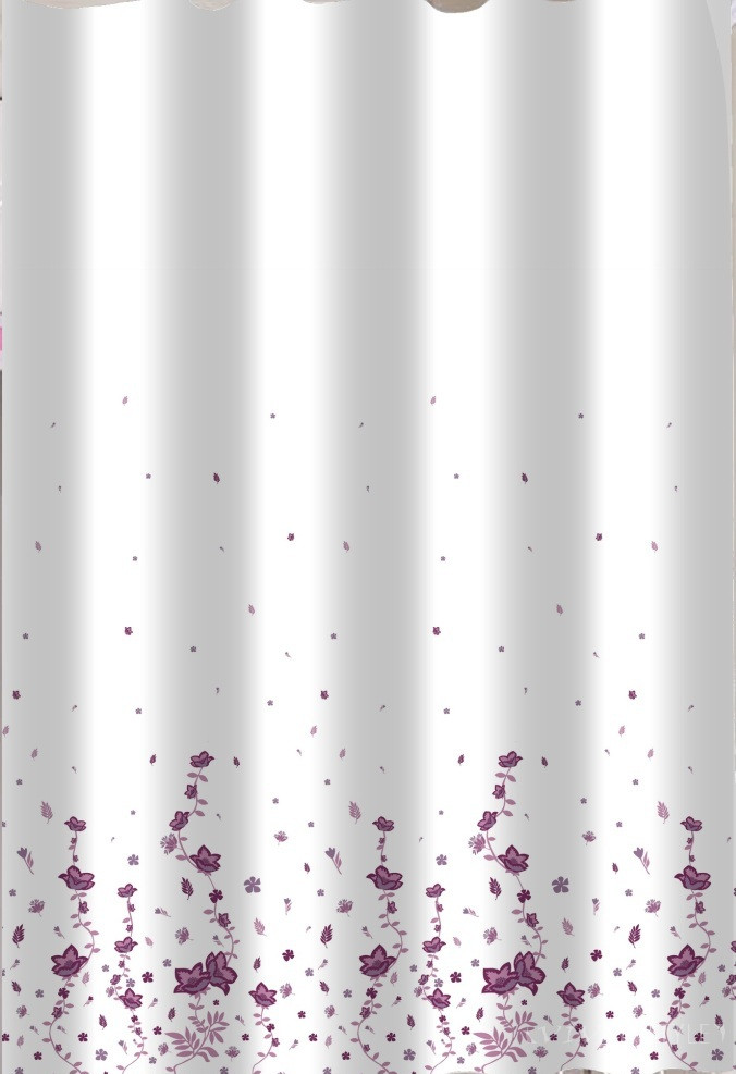 Zuhanyfüggöny - MINI FLOWERS - Impregnált textil - 180 x 200 cm