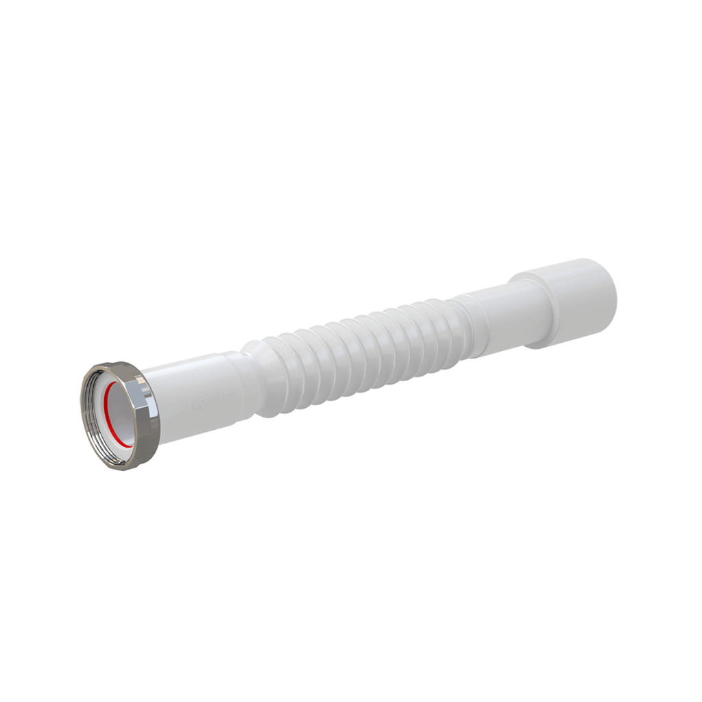 Alcaplast A760 flexibilis mosdó lefolyócső fém anyával 5/4 col x 32/40 mm
